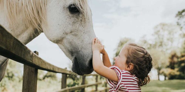 Децата и коњите се природни пријатели