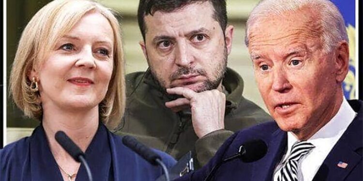 Уште неседната во фотелјата Трас им се јави на Зеленски и Бајден