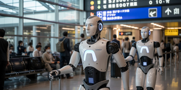 РОБОТИ ГО ПРЕЗЕМААТ ТОВАРОТ НА ЈАПОНСКИТЕ АЕРОДРОМИ